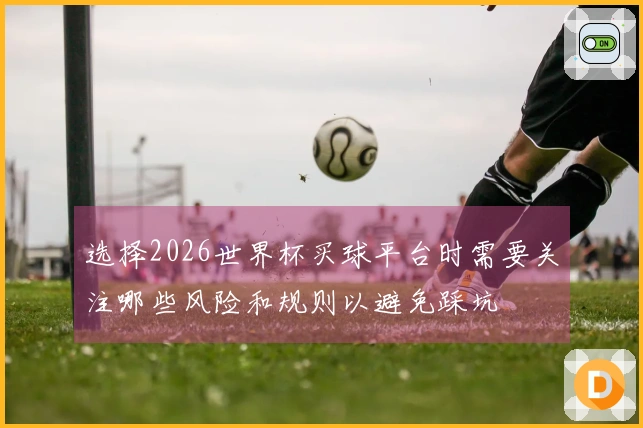 选择2026世界杯买球平台时需要关注哪些风险和规则以避免踩坑